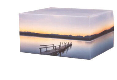 Artisan Print Urn - Dockside, urn in Fibreboard