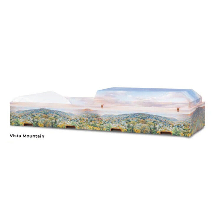 Artisan Print Urn - Mountain, urn in Fibreboard