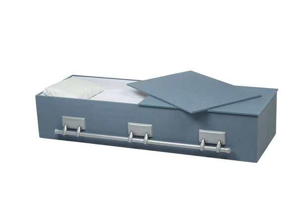 Blue Cloth, casket, 