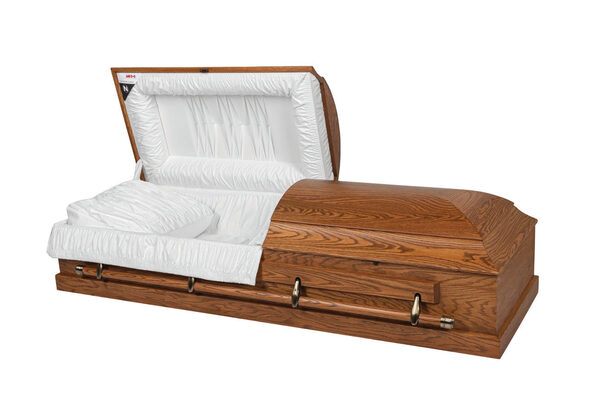 Breton, casket, Oak