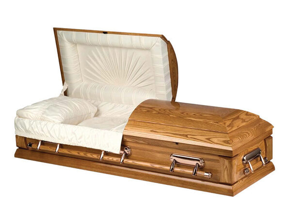 Carlton, casket, Oak