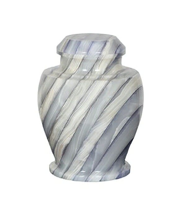 Carpel Onyx Blue Marble Urn, urn in Marble