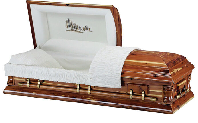 Cedar, casket in Cedar