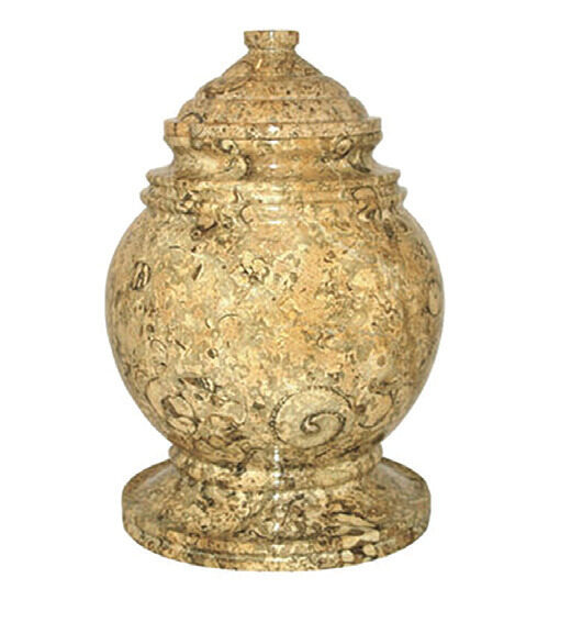 Fossil Stone Princess Marble Urn, urn, Marble