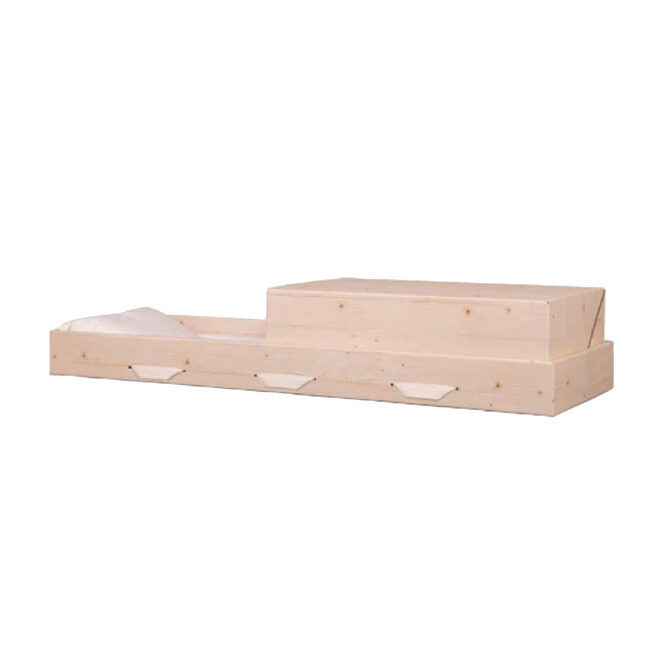 Natural Pine, cremation container in Fibreboard
