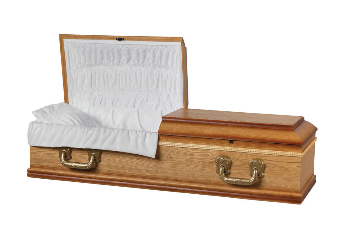 Oak - 4', casket in Oak