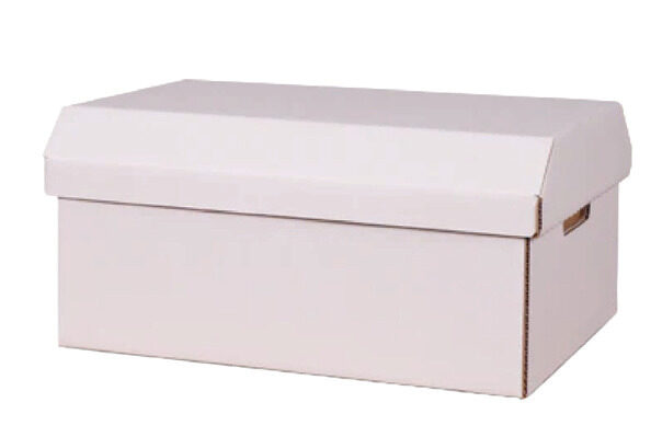 Pet Cremation Container - M, cremation container, White Fibreboard