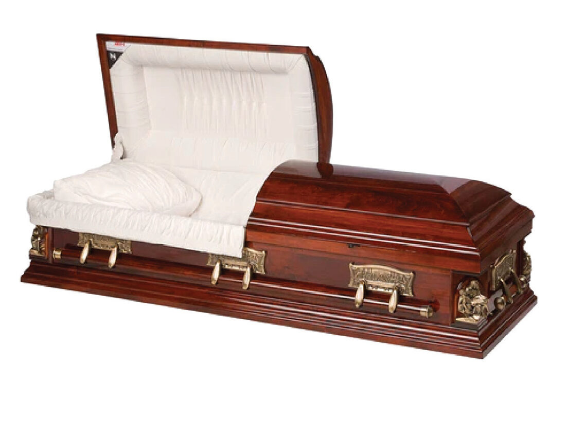 Pieta, casket in Maple