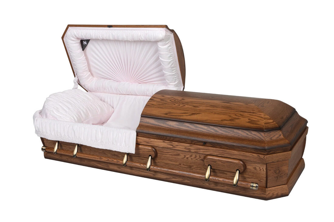 Rose Ashton, casket in Oak