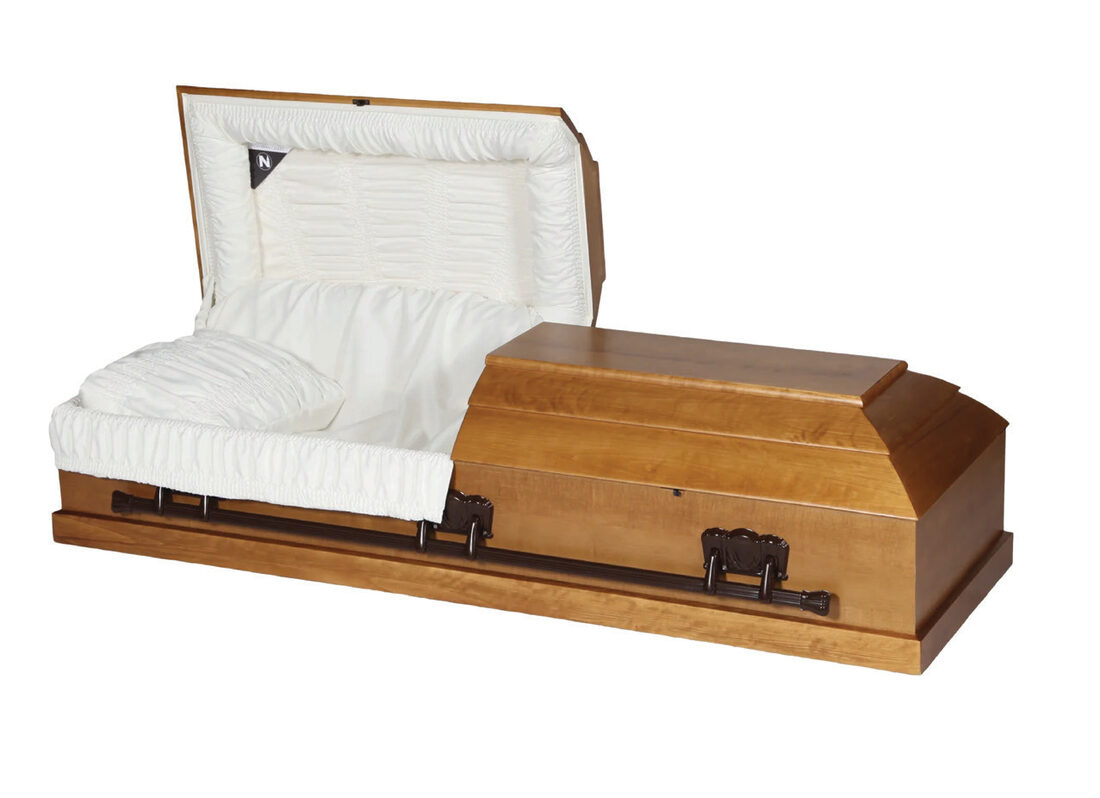 September, casket in Poplar