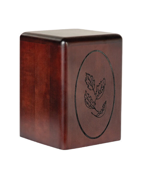 Standard Urn W/ Standard Engraving, urn, Ash, Cherry, Maple, or Poplar