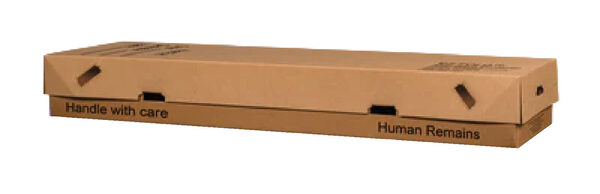 Strongbox Immediate Cremation Container, cremation container, Fibreboard
