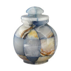 Triumph Onyx Blue Marble Urn - Keepsake, urn in Marble