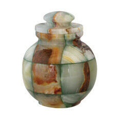 Triumph Onyx Green Marble Urn - Keepsake, urn, Marble