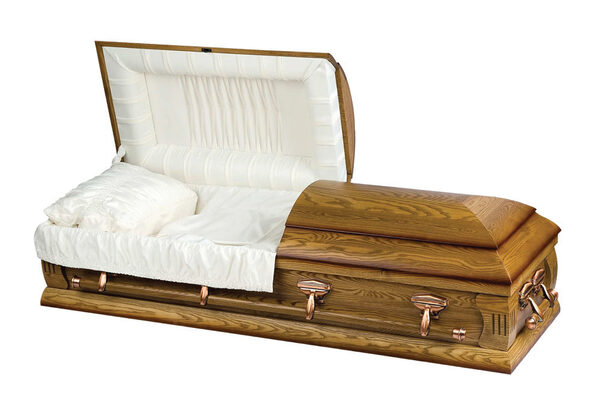 Weston, casket, Oak